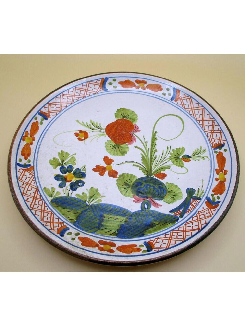 Vintage Larucci Italian Ceramic 10” Plate--For Christian Dior